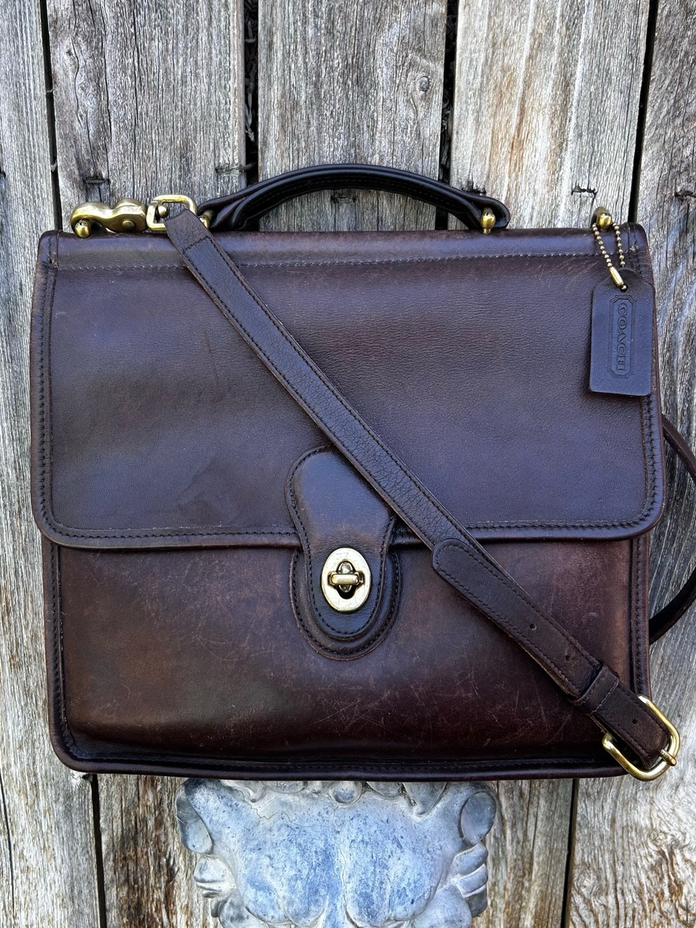 Coach Vintage Willis Bag 9927 Leather Mahogany Brown - Picture 16 of 16